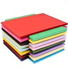 50 arkuszy 80 arkuszy Rozmiar 180gsm Gruby Kolorowy/Czarny/Biały Kraft Tektura , 10/20 Kolory Twardy Papier do tworzenia Dla Scrapbooking , Książka Pokrowce , Rysunek , Dzieło sztuki & DIY Projekty - Wielokolorowe - Zobacz 5