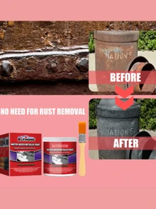 Rayhong Car Anti-Rust Base Coat Rust Converter Rusty Bolt Metal Refurbishment Anti Corrosion Rust Removing Waterborne - Red - View 5