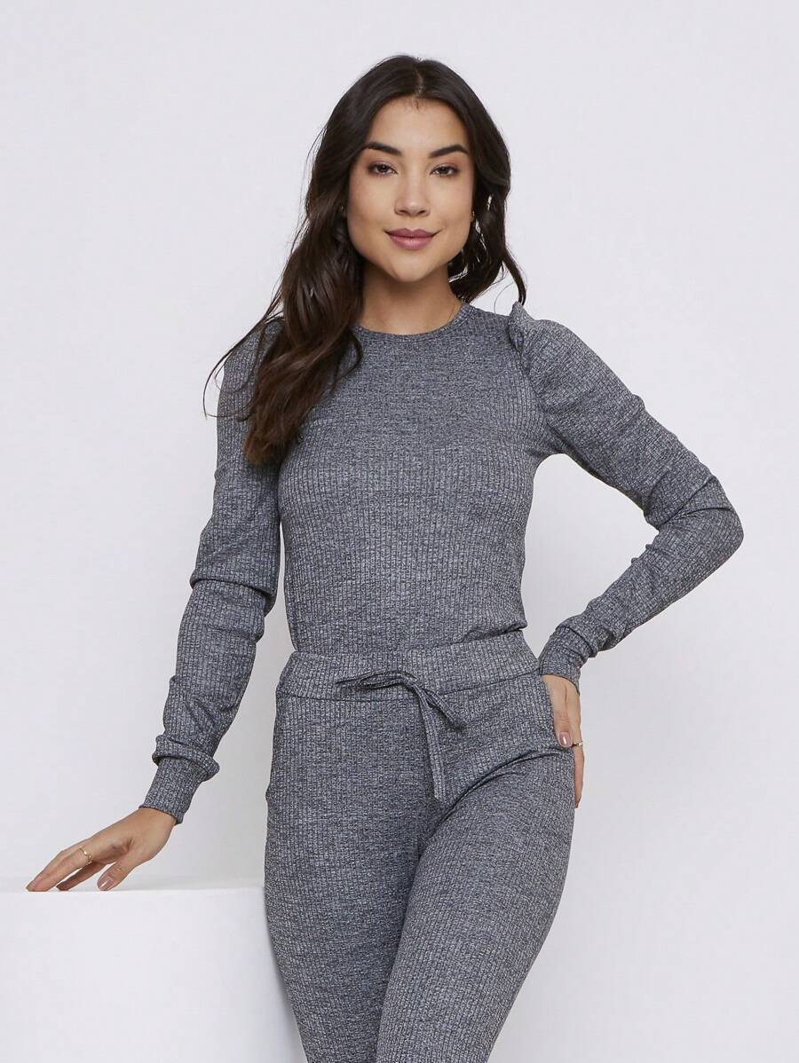 Women Two-Piece Outfits - 灰色 - 查看 1