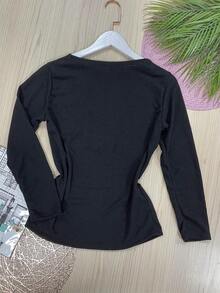 Women T-Shirts - màu đen - Xem 2
