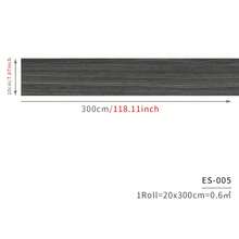 1 Cuộn 20x300cm PVC Hạt gỗ Hình dán sàn , Không thấm nước Nhãn dán gạch men sứ , Tự dính Hình nền Đối với Tủ , Tủ , Cửa , Phòng khách , Phòng ngủ , Bối cảnh Trang trí tường - Xám - Xem 2