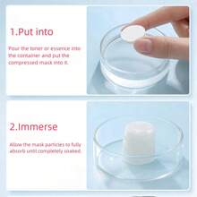 zernber 30/50/100PCS Compressed Facial Sheet Sheet, Beauty DIY Disposable Mask, Hydrotherapy Wet Compress Compressed Facial Sheet Paper,Individually Wrapped, Clean And Hygienic - Multicolor - View 5