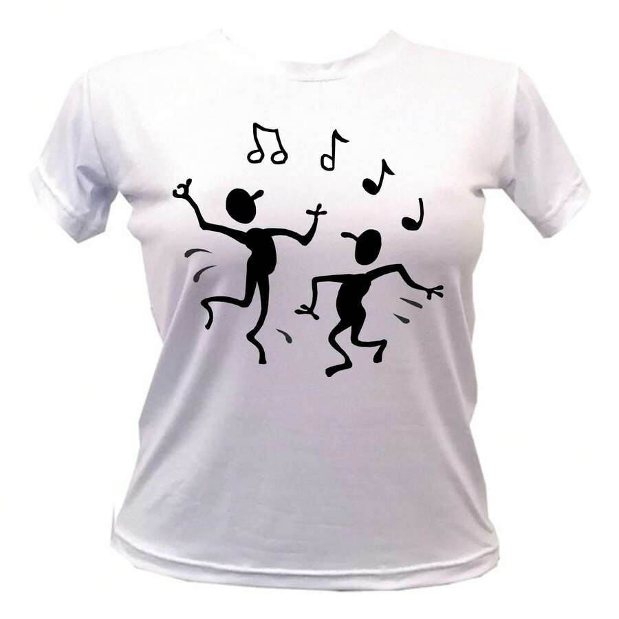 PLAYERA DEPORTE ZUMBA BAILE GIMNASIA (11) - Blanco - Ver 1