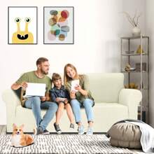 YSTYLE Sofa Cover 1/2/3/4 Seats With Armrests, Stretch Couch Cover, Heavyweight Winter Slipcover, Non-Slip Sofa Cover Washable - Beige - View 3