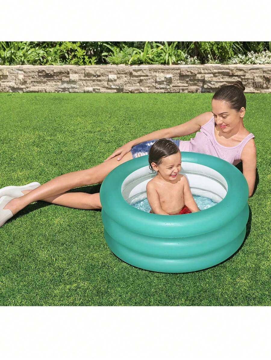 Alberca Inflable Para Bebés Mini Piscina De 70 Cm 51033 - Azul menta - Ver 1