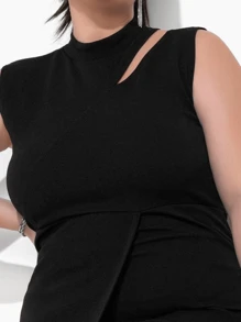 Plus Size Dresses - 黑色 - 查看 4