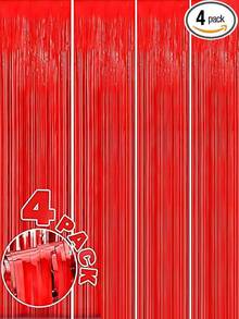 4入組雨滴簾帶led燈柱激光雨滴舞台背景派對裝飾,生日/婚禮道具 - 彩色 - 查看 9