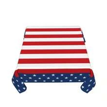 1pc American Flag Printed Oxford Cloth Waterproof Square Tablecloth, Available In 54 Inches And 60 Inches - American Flag PZBF001 - View 7