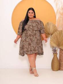 Plus Size Dresses - TÔI MUỐN MỘT VÁY IN (IN NGẪU NHIÊN) - Xem 1