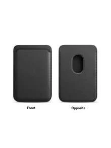 1入組磁吸手機錢包，適用於相容於iPhone 12/13/14/15系列的皮革磁吸手機殼，具有防護RFID和3個卡槽，款式多樣，極簡主義設計 - 彩色 - 查看 4