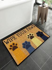 1入組hello And Welcome矩形椰殼入口歡迎墊,天然纖維製造,適用於室內或室外使用 - 裝飾性的手寫hello字樣,適合春夏秋冬,居室、臥室、廚房、浴室和門廊使用 - 彩色 - 查看 5