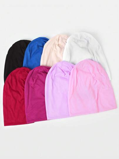 قبعة بينية صلبة متعددة الاستخدامات 1 قطعة للسيدات ، قبعة كاجوال أنيقة من طبقتين بدون خياطة