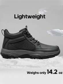 Men's Hiking Boots Comfortable Mens Casual Boots Lightweight Outdoor Boots For Men - Black - View 3