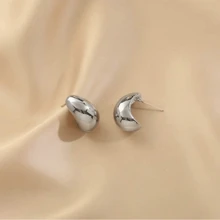 Pendientes Clásicos Y Elegantes En Forma De Gota De Agua Para Mujeres, Accesorio Para Uso Diario Y De Vacaciones, Regalo De Joyería Para Niñas