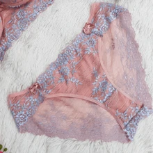 Plus Size Bra & Panty Sets - Rosa Pálido - Ver 2