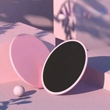 Core Sliders For Full-Body Workout - Exercise Sliding Discs ForAbdominal Training, Yoga, Fitness & Workout Accessories - Pink - View 2