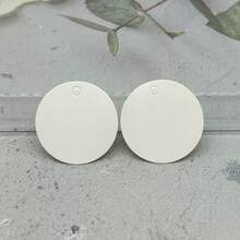 50 件/包圓形紙質標籤,適用於珠寶、禮品盒和包袋裝飾,帶手工留言 - 空白圓形吊卡 - 查看 10