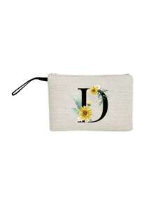 Bộ 1 túi vải lanh in chữ hướng dương hoa cúc kèm túi đựng đồ trang điểm chữ B-Y Quà tặng sinh nhật cho phụ nữ Quà tặng cảm ơn giáo viên Túi đựng đồ du lịch: Lựa chọn hoàn hảo cho vẻ đẹp ngoài trời! Đây là món quà tặng cho mẹ, giáo viên, bạn bè, phù dâu, học sinh trở lại trường và giáo viên. Thích hợp sử dụng hàng ngày, sinh nhật, ngày lễ, kỳ nghỉ, bãi biển, du lịch, đi làm, kinh doanh, dã ngoại, cắm trại, siêu thị và đồ dùng hàng ngày (Hướng của vòng tay là ngẫu nhiên và kiểu khóa kéo là ngẫu nhiên) Túi đi biển cho phụ nữ Ví, ví nhỏ, ví cầm tay, ví đựng tiền xu - Xám - Xem 15