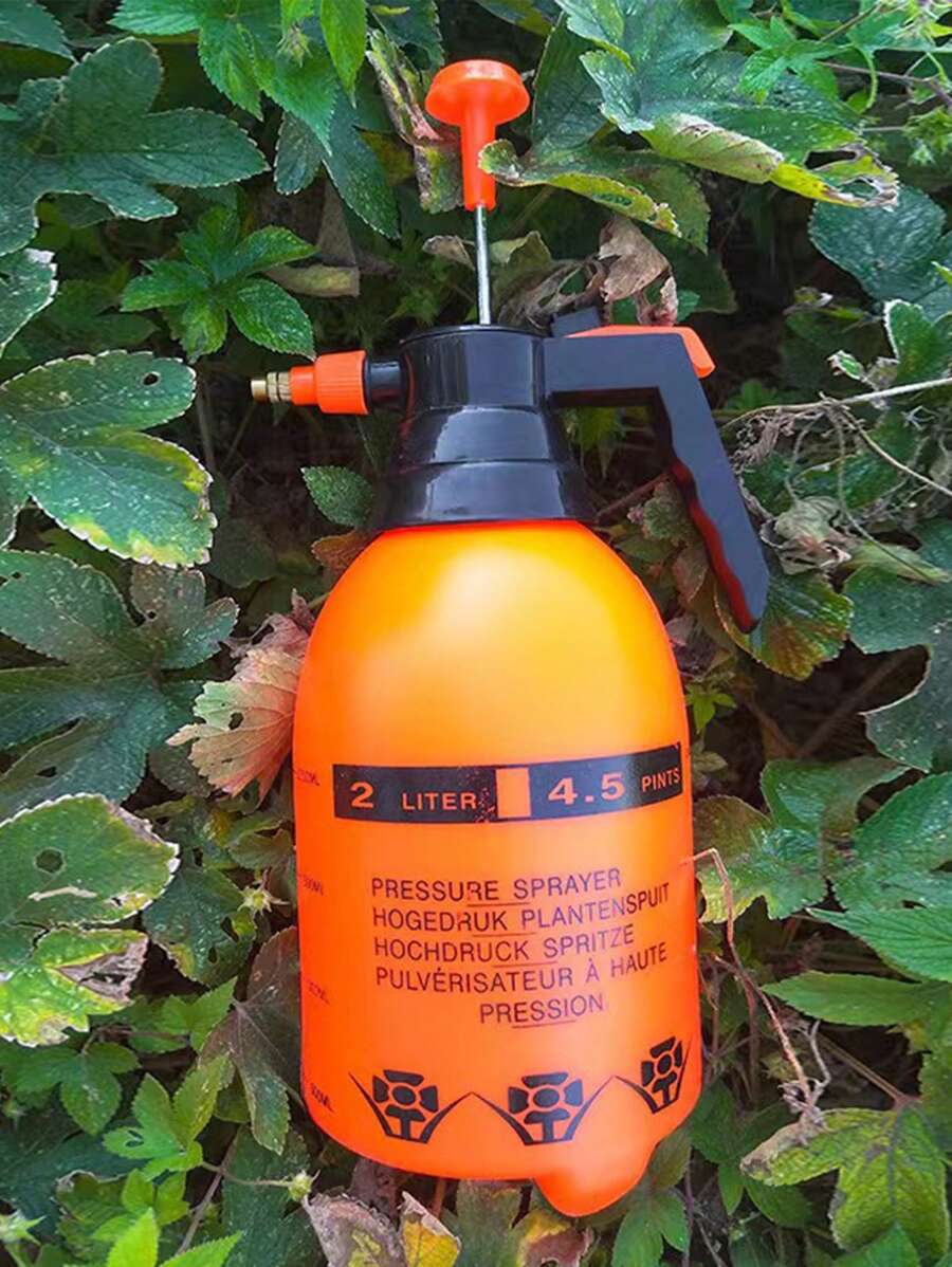 1個手持式氣壓花園泵噴器,可攜式庭院草坪噴霧器,可用於除草灑水2l澆水罐,氣壓澆水罐,園藝澆水罐,消毒清潔澆水罐 - 橘色 - 查看 1