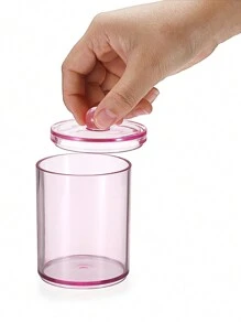 3M Bộ 4 món 10 Oz Q-Tip Holder, Hộp đựng bông trang điểm màu hồng, Hộp đựng và sắp xếp đồ dùng phòng tắm, Lọ đựng thuốc có nắp, Chỉ nha khoa, Cho ngày lễ bãi biển, Bộ sưu tập phòng tắm, Bộ sưu tập phòng ngủ, Dung tích lớn - Hồng - Xem 5