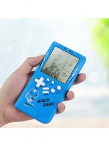 1pc/Electronic Set With A Retro Russian Building Block Game, A Black And White Handheld Game Console And A Random Color Toy - Multicolor - View 4