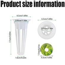 30入組水耕種植籃,植物生長容器,種子發芽盤,用於2024年園藝用品 - 白色 - 查看 2