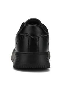 儿童休闲运动鞋，低帮滑板鞋，男女童款，适合上学和休闲穿着 - 黑色 - 查看 7