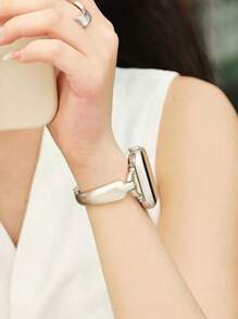 1 件女式锌合金表带，兼容 表带 45/49/38/40/41/42/44mm/46mm，锌合金树脂运动腕带，时尚表带，兼容 Ultra/SE/11/10/9/8/7/6/5/4/3/2/1 - 香檳色 - 查看 5