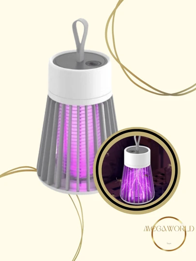 Mosquiteiro Led Recarregável Luminária Armadilha de Insetos Pernilongos Mosquito Dengue Sem Radiação Repelente UV Eletrônico Envio Imediato