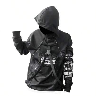 Sudadera Techwear Doble Cierre moda Japonesa