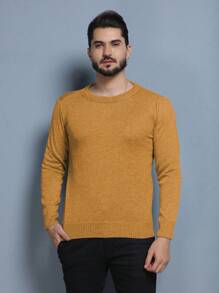 Men Sweaters - Khaki - View 2
