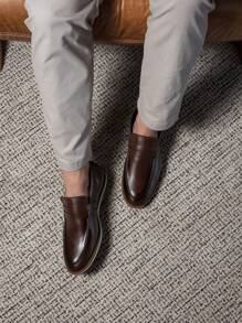 Sapato Masculino Mocassim Milan Casual Versátil Formal Sapato Social Moderno - Conhaque - Visão 4