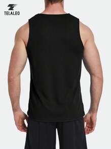 TELALEO 5 Packs Boyfriend Style Men's Workout Tank Tops Sleeveless Mesh Muscle Gym Shirt