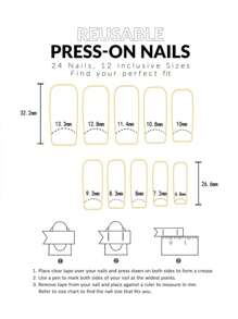 24pcs Pure Black False Nails, Long Style, Y2k Style Water Pipe Style+Jelly Glue+Nail File Press On Nails Nail Supplies - Black - View 6