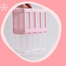 1pc Pink Jewelry Storage Box, Multi-Layer Cosmetic Organizer
