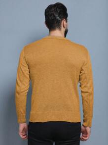 Men Sweaters - Khaki - View 4