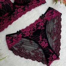 Plus Size Bra & Panty Sets - Rosa Roja - Ver 3