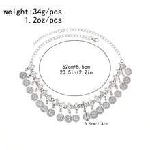 1 Peça Faixa de Cabeça com Borla de Moeda Vintage, Acessório de Cabelo Estilo Retro do Oriente Médio Cazaque