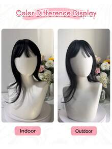 Clip In Bangs Black Bangs Hair Clip Fake Bangs Hairpieces Highlight Clip On Bangs Fringe With Temples Wispy Bangs Clip In Hair Extensions French Bangs Flat Neat Bangs Clip On Hair Bangs Toppers For Women