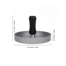 Stainless Steel Burger Press Patty Maker With Non-stick Coating, Includes 100 Patty Papers