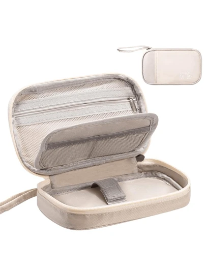 Bolsa organizadora de almacenamiento para viaje Bolsa para accesorios electrónicos Bolsa para viaje Artículos esenciales para dormitorio universitario para negocios, viaje, escuela, universidad, oficina Artículos esenciales para viaje Accesorios de viaje Organizador de viaje Funda para cargador Artículos indispensables para la oficina Bolsa digital Organizador de cables y cámaras Estuche para power bank Bolsa de viaje para mujer, hombre, niño, regalo de Navidad Suministros esenciales para maestros Impermeable Liviana Gran capacidad Portátil Accesorios