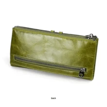 Card Holder Wallet Phone Checkbook Organizer Zipper Coin Purse - Large Capacity Long Wallet With RFID Blocking Technology - Multicolor - View 2