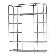 5 Layers Door Portable Closet Wardrobe Clothes Rack Storage Organizer Shelf US - 彩色 - 查看 3