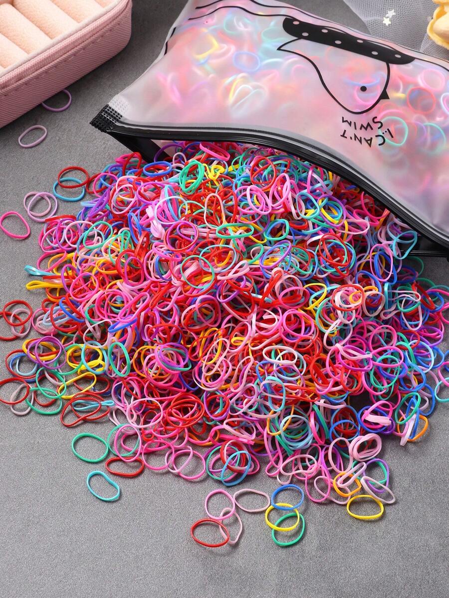 2000个小号发圈/橡皮筋发绳，女士发饰，马尾辫发绳