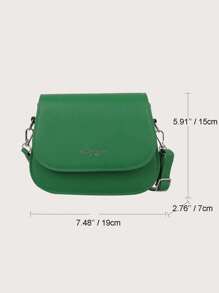 Yogodlns Vintage Saddle Crossbody Bag PU Leather Women's Luxury Design Small Handbag And Purse Ladies Travel Shoulder Messenger Bag Purse