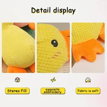 1 Miếng Lớn Thiết kế Con vịt Thú cưng Mài Răng Cót két Đồ chơi Plush , Bền chặt Đồ chơi nhai Đối với Chó Tương Tác Cung cấp - Màu vàng - Xem 3