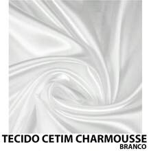TECIDO CETIM CHARMOUSSE TWIST 1,47 LARGURA - Branco - Visão 1