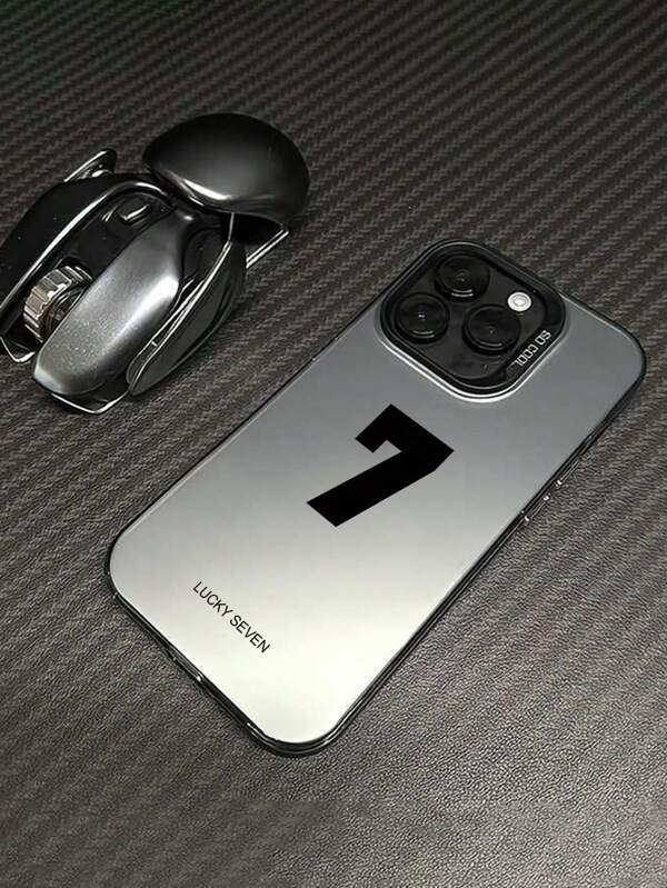 Men 1pc Fashionable Digital Printed Anti-Drop Phone Case, Compatible With Apple And Samsung Series
