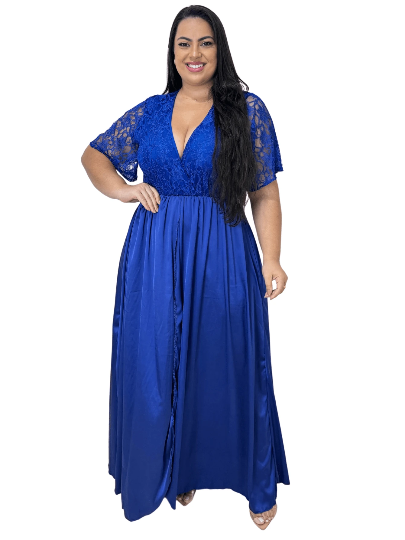 Holy Lia Women Plus Prom Dresses - xanh đậm - Xem 1