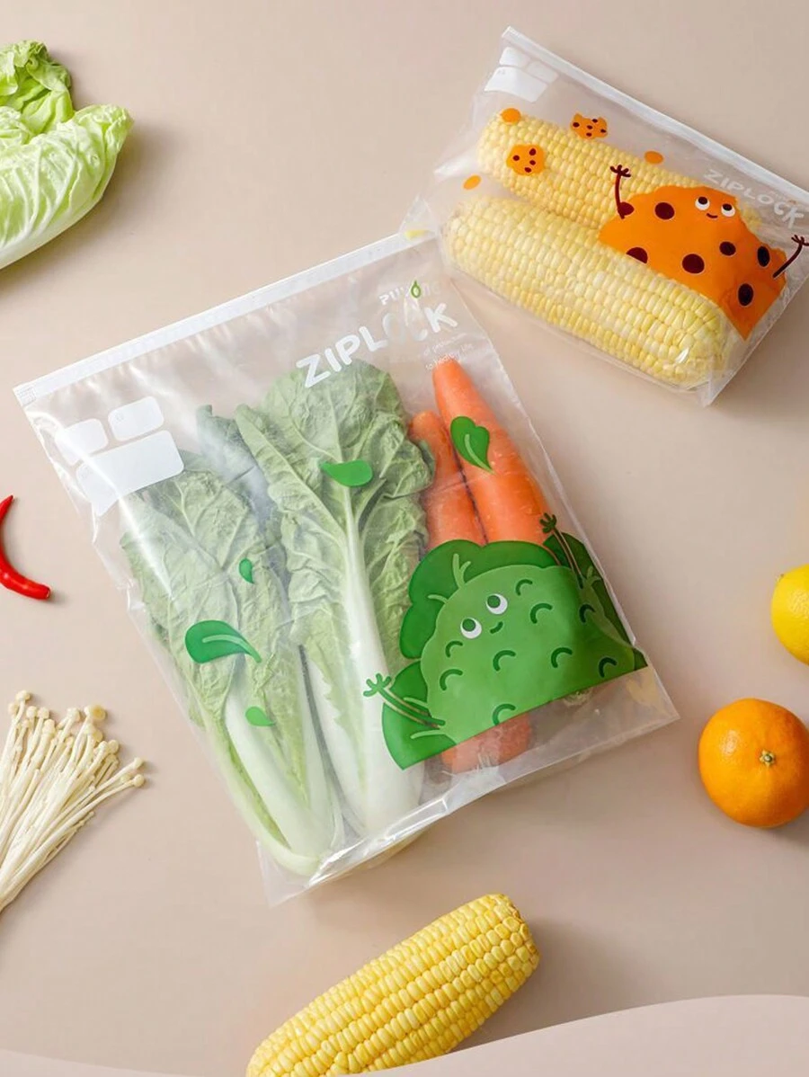 Sealed Ziplock Bags, Thick Self-Sealing Storage Bags For Freshness - Transparent Color - View 1
